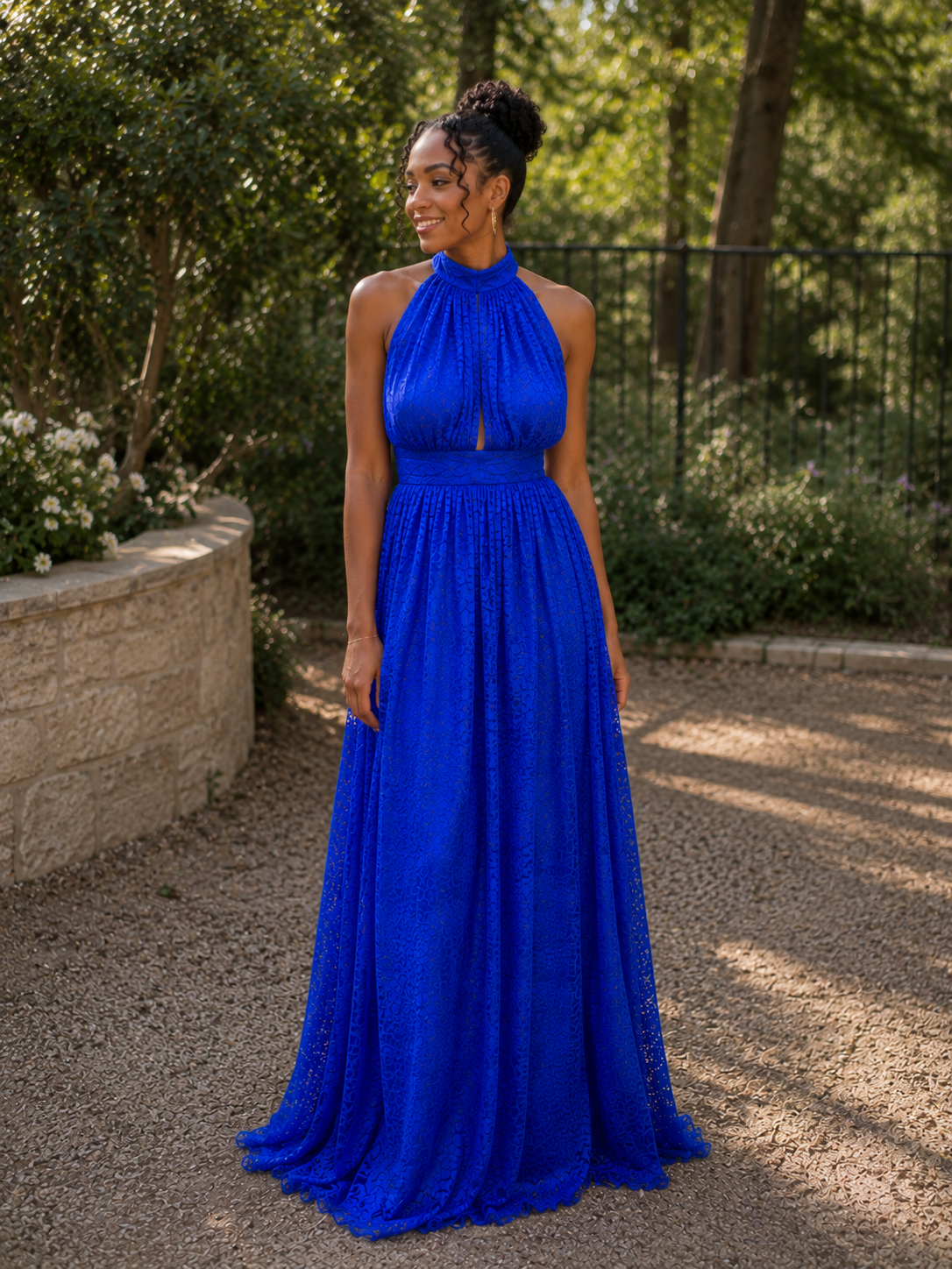 Divine Lace Halter Maxi Dress – Dazrin Fashion