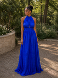 Divine Lace Halter Maxi Dress