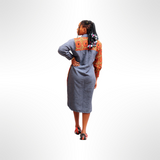 APEKE ANKARA PRINT DRESS